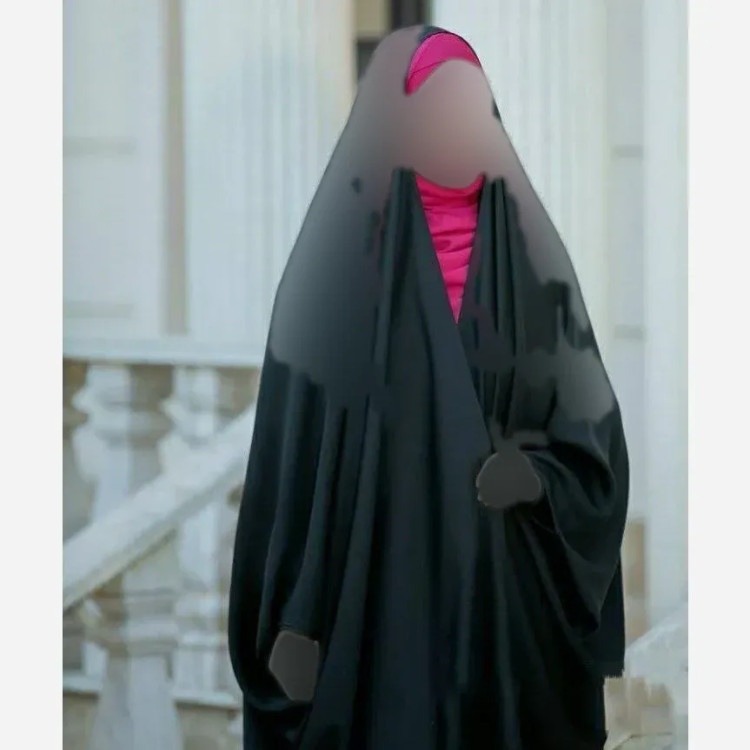 چادر جده عربی اصیل مشکی جنس کن کن ندا مروارید سایز 150 تا 170