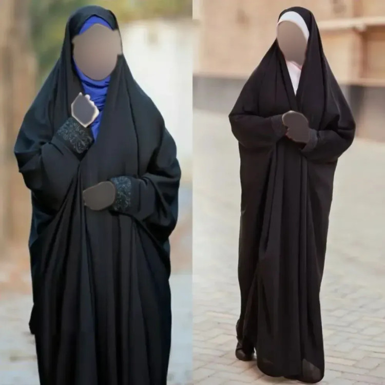چادر دانشجویی مشکی جنس سوپر ژرژت