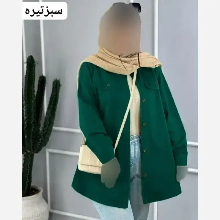 تونیک مانتویی کرسپو جلو دکمه دار مهریماه فری سایز