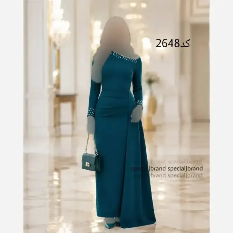 ماکسی مجلسی رزا جنس دالقیچ زیپ دار قد 160