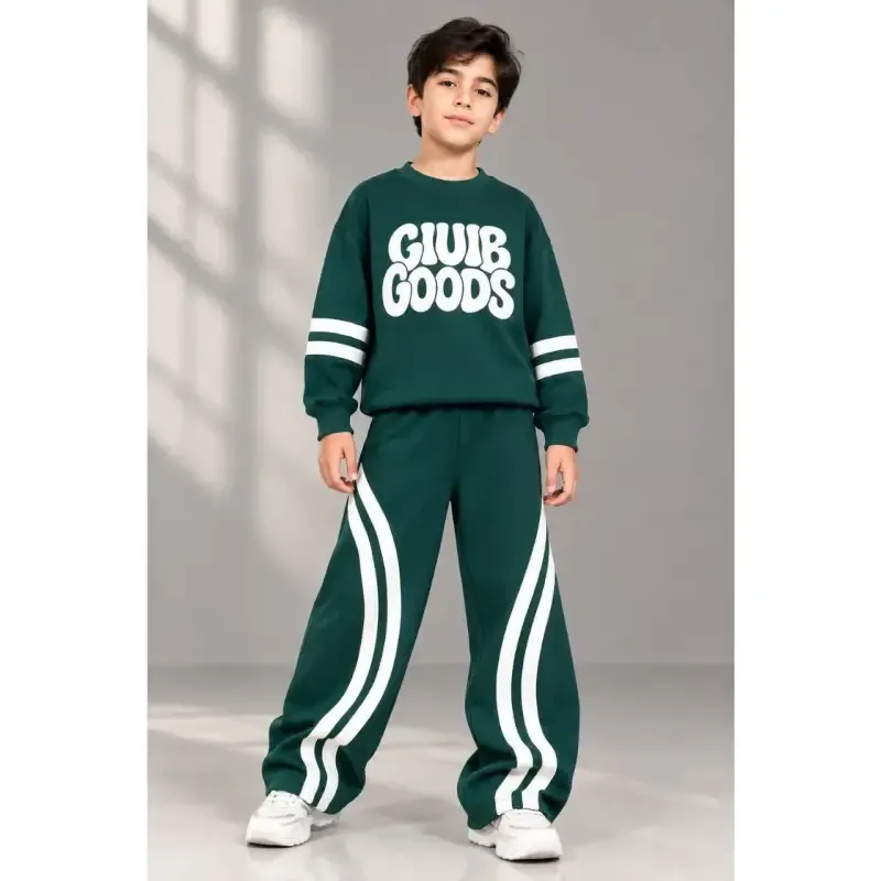 ست بلوز شلوار دورس اسپرت پسرانه و دخترانه مناسب 5 تا 14 سال سایز 50 تا 65