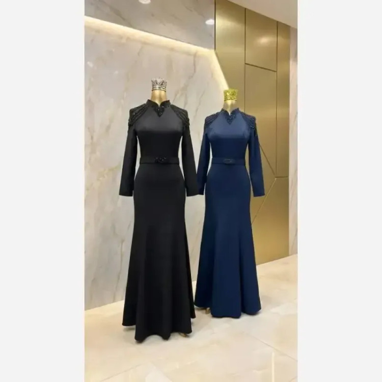 ست لباس مدل ستین عروسکی پارچه دانتل کره برجسته