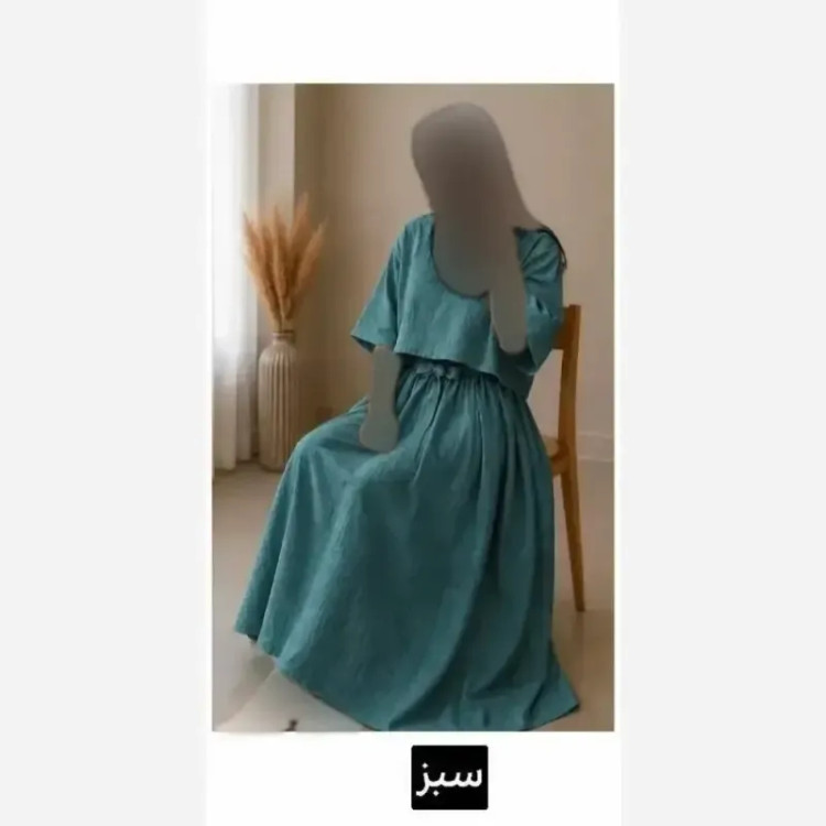 ست دو تیکه شکوفه جنس صوفیا زیپی فری سایز تا 48