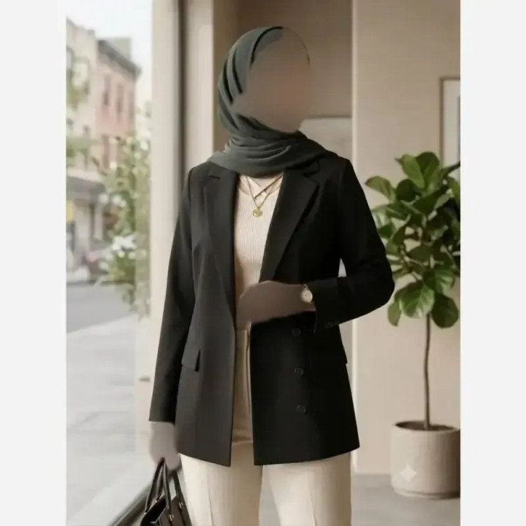 کت زنانه مدل الی جنس لینن درجه یک