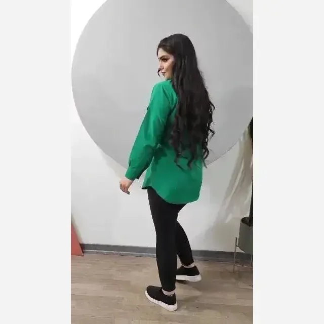 شومیز لنین اسطوره کمربنددار سایز فری 38 تا 46