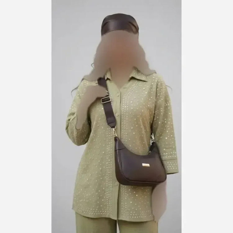 کیف اسپرت زنانه بلمو بند نواری جادار روزمره سایز 25 در 14 سانتی متر