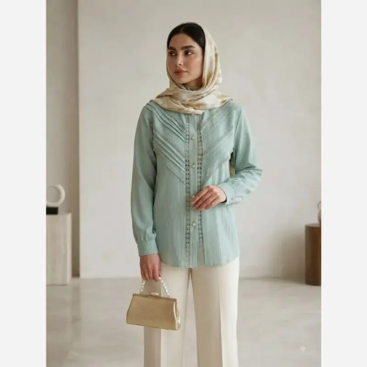 شومیز زنانه مجلسی توکی کراش سایز 36 تا 58